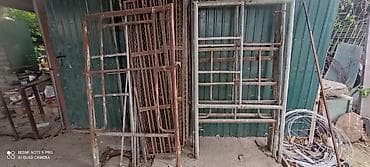 Строительные леса рамные металлические, комплект. Состав: - рамные