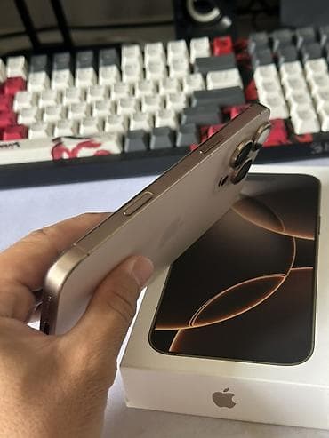 iphone 8 plus osh: IPhone 16 Pro Max, 256 ГБ, Desert Titanium, Коробка — 3