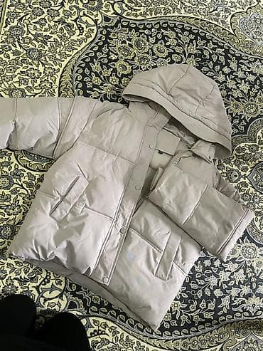 пуховик с капюшоном: Пуховик, Короткая модель, Стеганый, L, XS, M — 5