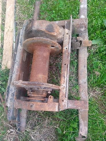 Лебёдка механическая с редуктором на раме. - Тип: барабанная лебёдка