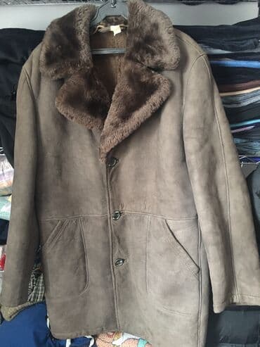 дешево дубленка: Дубленка б/у, размер 50. Европа, толстая, состояние хорошее 8500 сом — 1