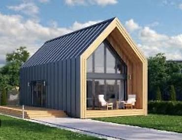 бескаркасные ангары: Современные каркасные домики формата A‑frame и barnhouse Предлагаются — 1