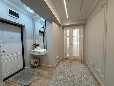 osh flat: 3 комнаты, 100 м², Средний Джал 4 этаж, Дизайнерский ремонт — 5