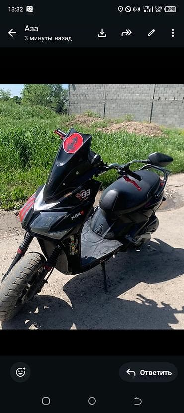 city coco: Скутер 50–150 см³ (китайский спорт-стайл) - Кузов: чёрный — 2