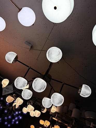 Потолочная люстра современного дизайна - Тип: многоярусная потолочная