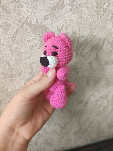 слоник крючком из плюшевой пряжи: Вязаные игрушки на заказ. листайте ленту моих работ. выполнены из — 7