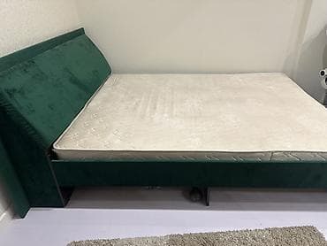 Двуспальная кровать, С мягким изголовьем, длина - 200 см — 2