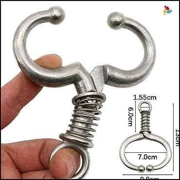 4 5мм: Кольцо для носа крупного рогатого скота, металлическое, из нержавеющей — 3