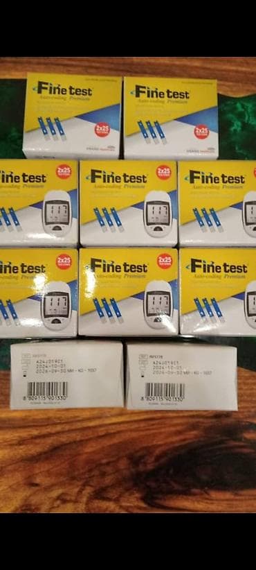 Тест-полоски Finetest - Формат упаковки: 2 х 25 тест-полосок (в at lalafo.kg Тест-полоски Finetest - Формат упаковки: 2 х 25 тест-полосок (в