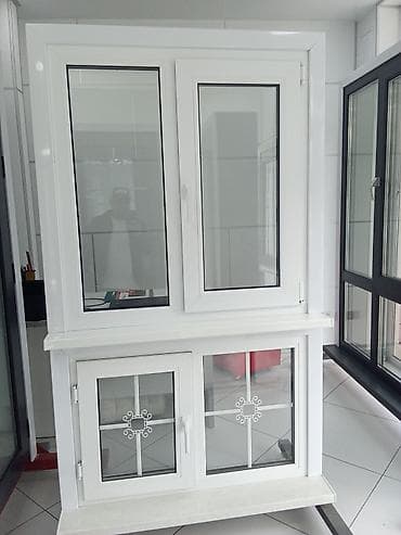 10 pro max: Алюминиевое окно на заказ, Тип окна: Витражные, Без установки, Без рассрочки — 10