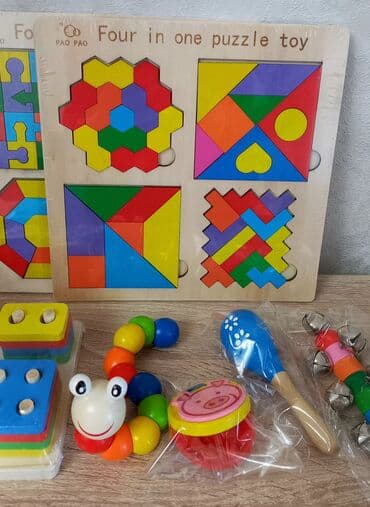 детская педальная машина: Развивающие игрушки 9️⃣ в 1️⃣⚡️⚡️⚡️ Материал: дерево 1 фото 7 в 1 — 3