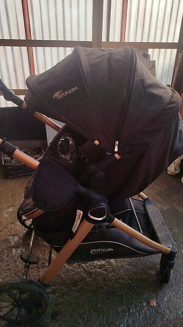 Детские электрокары: Коляска, цвет - Черный — 1