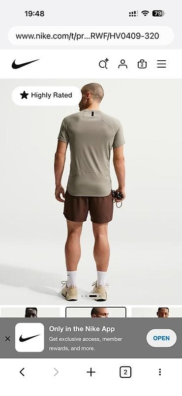 Эркектер кийими: Nike Pro Training Men's Dri-FIT Short-Sleeve Top Заказал с — 3