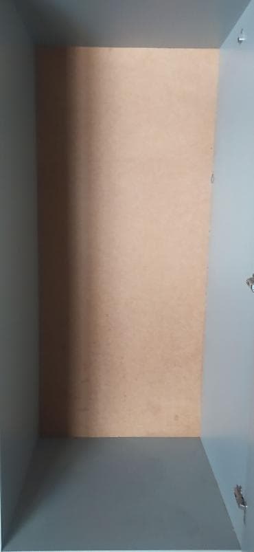 Шкафы: Шкаф-купе/распашной модуль для хранения из ЛДСП, светло-серый. - — 3