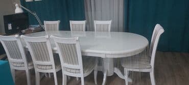 мебель классика: Кухонный стол и стул, цвет - Белый — 4