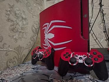 xbox controller: PlayStation 3 Slim с кастомным оформлением в стиле Spider‑Man — 1