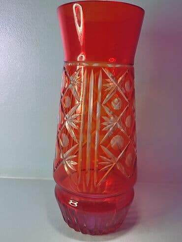домашний турник брусья цена: Ваза. Рубиновое стекло! Высота вазы - 28 см Производство СССР Без — 3