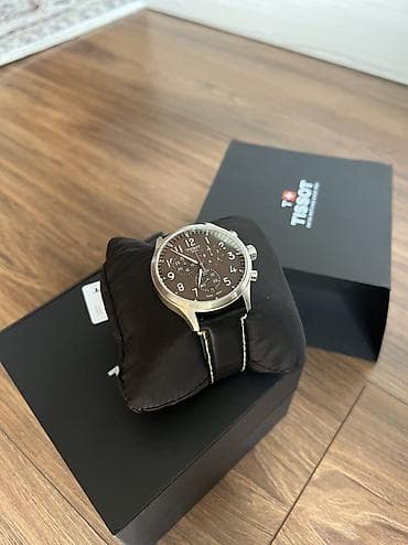 часы янтарь: Классические часы часы, Tissot, Швейцария, Секундомер, Мужские, Новый — 5