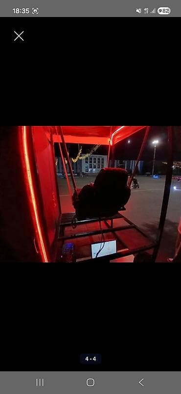 Готовый бизнес: Аттракцион “VR-качели/симулятор” на металлическом каркасе Описание: - — 4