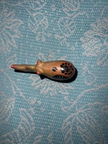 скульптуры: Миниатюрная фигурка носорога из керамики/камня, ручная роспись. Для — 3