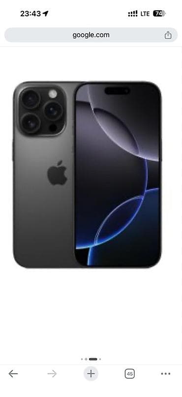 IPhone 16 Pro Max, Новый, 256 ГБ, Black Titanium, Кабель