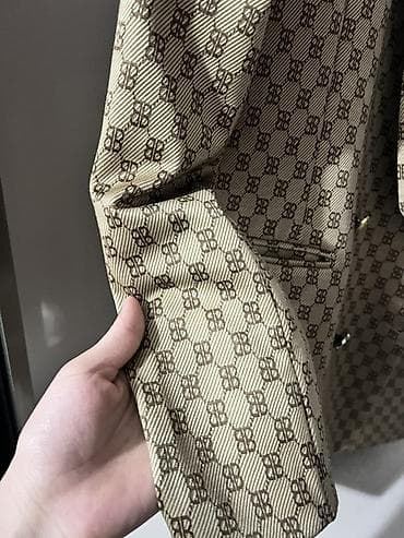 бир: Пиджак с монограммным узором - Стиль: двубортный пиджак с — 1