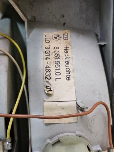 купить фары хелла блек на бмв е34: Арткы сол стоп-сигнал BMW 1992 г., Колдонулган, Оригинал — 5