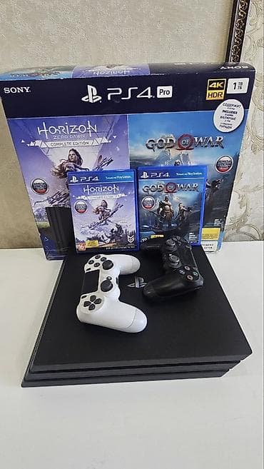 game controller: PlayStation 4 Pro 1 ТБ (CUH-7xxx) — комплект для 4K HDR-гейминга. В — 1