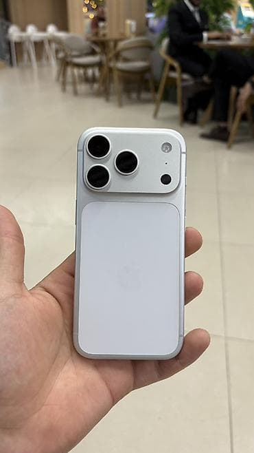 m2 pro 14: IPhone 17 Pro, Б/у, 256 ГБ, Серебристый, Кабель, 100 % — 1