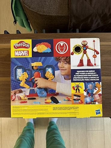 купить железный автомат: Play-Doh Marvel: Iron Man Armor Maker Lab — игровой набор для лепки и — 2