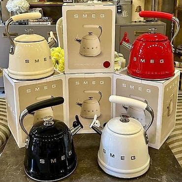 fire maple: Чайник со свистком SMEG, 2.3 л - Стиль ретро 50-х с фирменным — 2