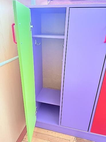 Детские ковры и коврики: Детский шкаф, Б/у, Для одежды, Для девочки, Для мальчика, цвет - Фиолетовый, Самовывоз — 2