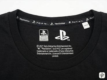 Эркектер кийими: Лонгслив Sony PlayStation. Глубокий черный цвет, выглядит максимально — 8