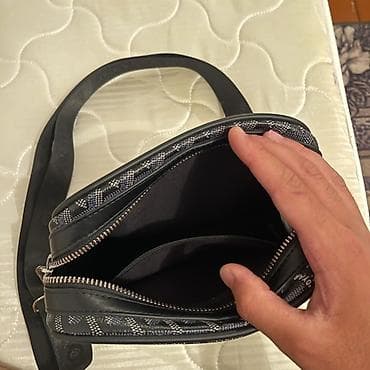 черный клатч: Сумка через плечо Goyard черная В подарок второй узкий шнурок - — 2