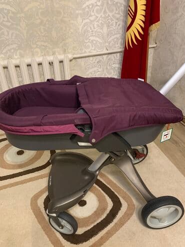 коляска детская цена бишкек: Коляска, цвет - Фиолетовый, Б/у — 3