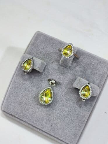 свадебные платья от производителя: Набор украшений, Проба 925, Женские, Новый — 7