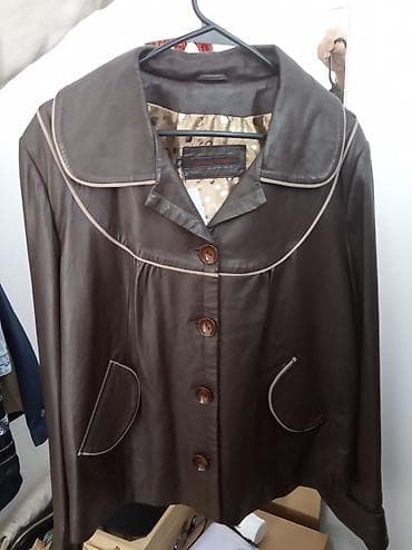 кожа кастум: Кожаная куртка, Классическая модель, Натуральная кожа, M, L — 1