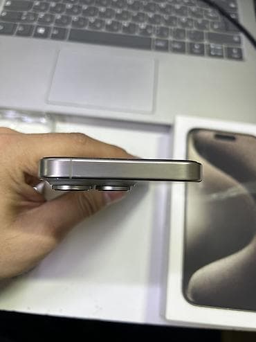 j5 prime: IPhone 15 Pro, Б/у, 256 ГБ, Natural Titanium, Коробка, 88 % — 6