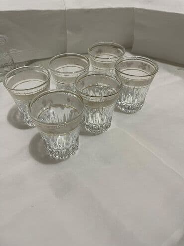 чай ичкен столдор: Набор стеклянных рюмок/стаканов для напитков - Комплектация: 6 штук в — 12