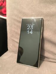 Samsung Galaxy S23 Ultra, Б/у, 256 ГБ, цвет - Белый, 2 SIM, eSIM