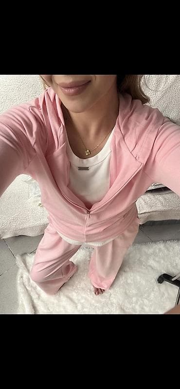 футболки с длинными рукавами: Женский домашний/повседневный костюм из мягкого трикотажа - Комплект — 1