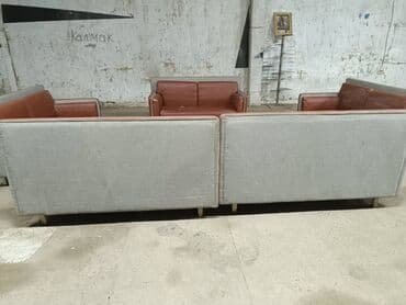 диваны кожаные бу: Прямой диван, Б/у, Двухместный — 6