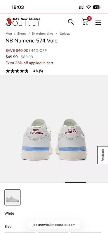 nike react: Кроссовки, 39.5, New Balance, Новый, цвет - Белый — 3