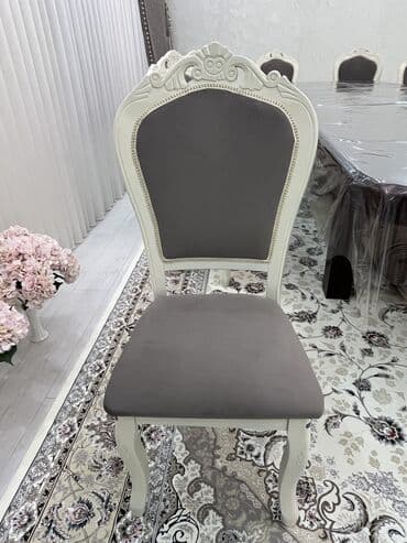 парикмахерские кресла в бишкеке: Стол и стул для зала, Б/у, Самовывоз, цвет - Серый — 6