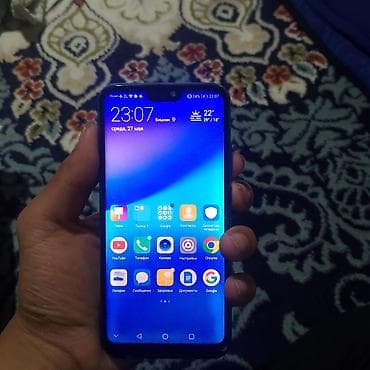 dji action 6: Huawei Enjoy 20 SE, Б/у, 64 ГБ, цвет - Синий, 2 SIM — 1