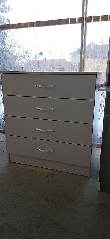 тумба с мойкой 60 80: Комод для одежды, Без зеркала, ЛДСП, цвет - Белый, Бесплатная доставка — 3