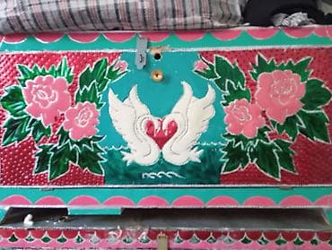 клетка для попугаев: ЭКООСУ МИН СОМ. Росписные сундуки (набор из двух) - Яркие — 2