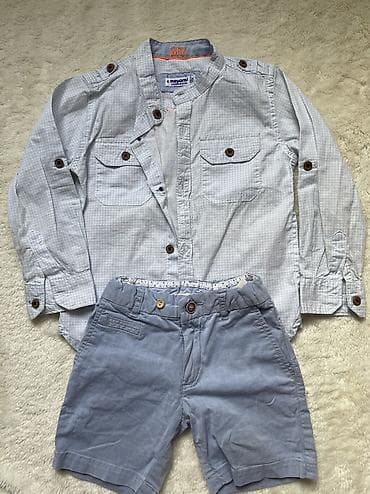 carters комбинезон: Комплект, цвет - Белый, Б/у — 5