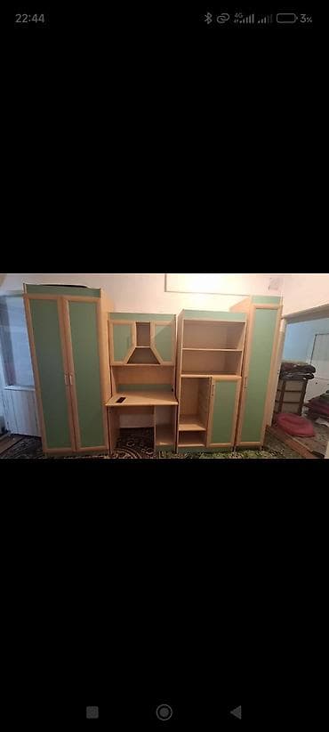 table study: Детская гарнитура, Б/у, Для мальчика, цвет - Зеленый, Самовывоз — 3