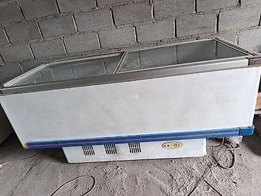 Морозильный c раздвижными стеклянными крышками. Особенности: -